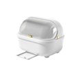 thumbnail image 2 of EGNMCR Kitchen Drainage Dish Rack With Lid Chopsticks Storage Box Household Floor Dish Drainer Tableware organizer, 2 of 6