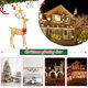 thumbnail image 4 of Iluminaciones de ciervos navideños con luz LED que brilla intensamente adorno de alce regalo de vacaciones (L) Sywqhk Libre de BPA, 4 of 8