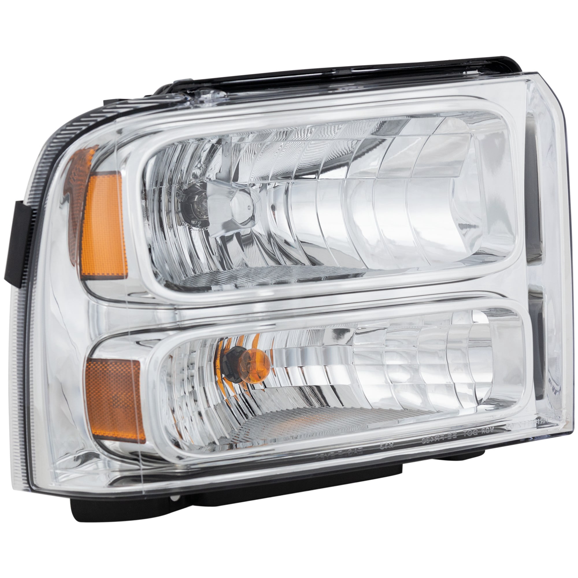 Headlight Compatible With 2005-2007 Ford F-250 Super Duty F-350 SET of 2 Left Driver and Right Passenger Side Halogen With bulb(s)