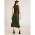 thumbnail image 3 of Scoop Women's Sleeveless Crew Neck Satin Midi Tank Dress, Sizes XS-XXL, 3 of 4