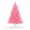 Pink, variant on EDX 4.5ft Pre-lit White Pencil Christmas Tree, White Artificial Xmas Tree with 120 Warm White LED Lights, 268 Branch Tips & Foldable Base, for Home, Office, Party Decoration