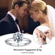 thumbnail image 3 of Anillo SMILEST Classic Moissanite de 2 quilates en D, color VVS1, plata 925, 3 of 8