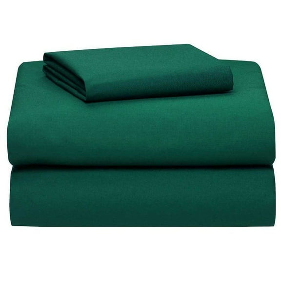 1800 Greek Collection 16-inch Deep Pocket Super Soft 4-Piece Bedding Sheet Set Twin Hunter Green