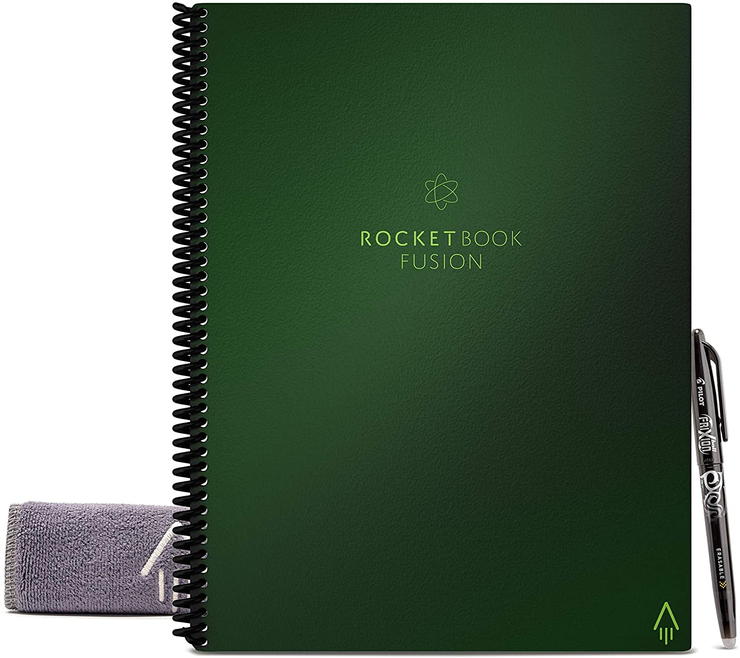 Rocketbook Fusion Smart Reusable Notebook with Pen and Microfiber Cloth, Executive Size