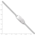 thumbnail image 3 of 14K White Gold bracelet ID Curb 7 in 11.5 mm 2.5 Oval, 3 of 3