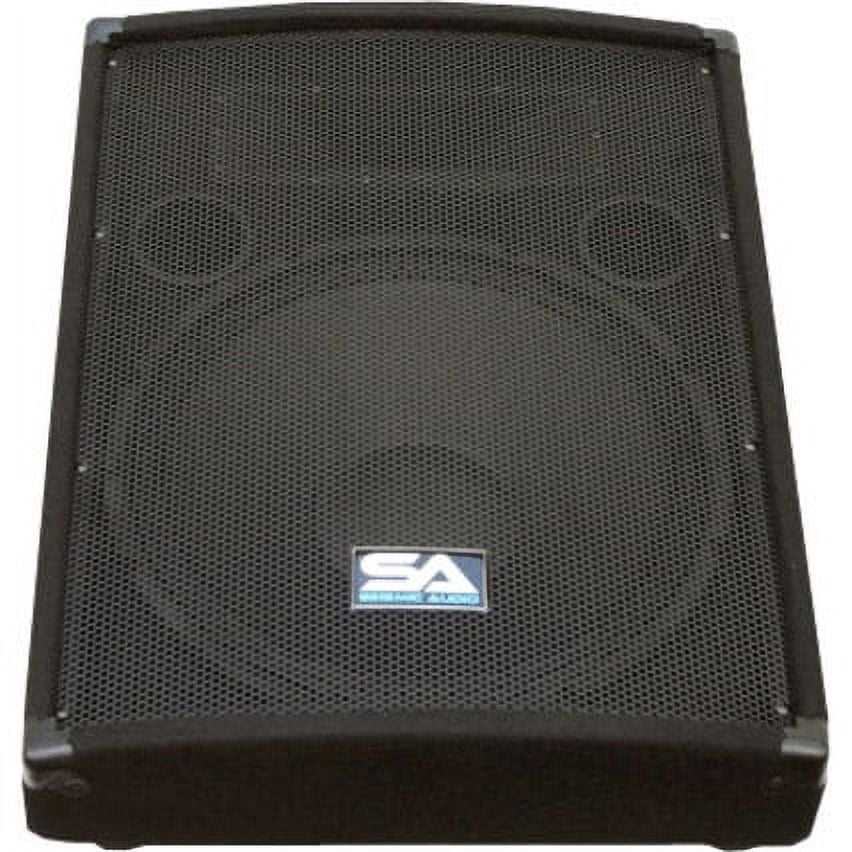 Seismic Audio SA-15M Single 2-way Indoor Floor Standing Speaker, 250 W RMS, Black