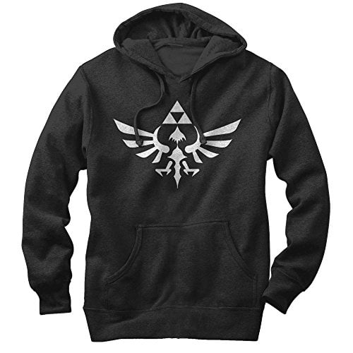 Nintendo Men's Legend of Zelda Triforce Black Hoodie