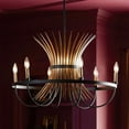 thumbnail image 6 of 52458BK Kichler Lighting Baile - 6 Light Medium Chandelier In Homestead Style-19.5 Inches Tall and 29.25 Inches Wide-Black Finish    -Traditional, 6 of 11