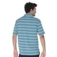 thumbnail image 4 of AVA Athletica Men's Moisture-Wicking Collared T-Shirt; Teal Blue; XL, 4 of 6