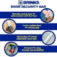 thumbnail image 2 of Door Security Bar - Adjustable Door Security Bar for Travel, School, Dorm and Home - Door Jammer for Hinged Doors and Sliding Door Security – Silver, 2 of 3