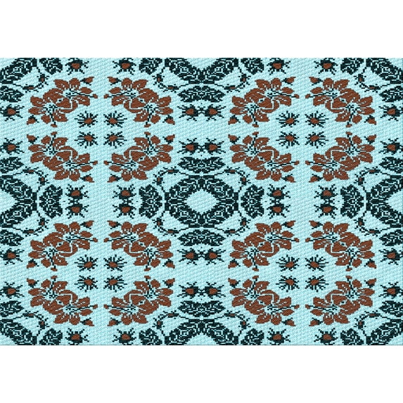 Ahgly Company Indoor Rectangle Patterned Black Cow Black Area Rugs, 5' x 8'