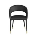 thumbnail image 4 of Best Master Furniture Jacques Faux Leather Dining Chairs in Black (Set of 2), 4 of 4
