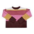 thumbnail image 4 of vigerkar Color Block Cropped Sweaters 2026 Winter Casual Oversized Y2K Going Out Striped Pullover, Trendy Crop Knit, Cozy Chic Fall/Winter Statement Top (Brick Red, XL), 4 of 5