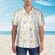 thumbnail image 2 of Fotbe Flower Rabbit Camisa Hawaiana para Hombre Unisex – Camisa Casual de Verano con Botones de Manga Corta de Algodón y Lino,Medium, 2 of 7
