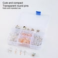 thumbnail image 3 of Matsuzay Push Pin Small Mini Thumbtack Pin Portable Drawing Wall Studs Material escolar reutilizable resistente al desgaste Tack Artesanía Negro transparente/125 piezas, 3 of 6
