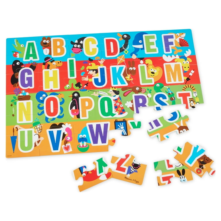 Melissa and doug alphabet giant store floor puzzle