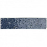 Bond Tile Concerto Nocturne 2 in. x 9 in. Glazed Clay Subway Tile Sample