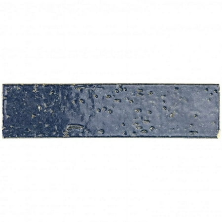 Bond Tile Concerto Nocturne 2 in. x 9 in. Glazed Clay Subway Tile Sample