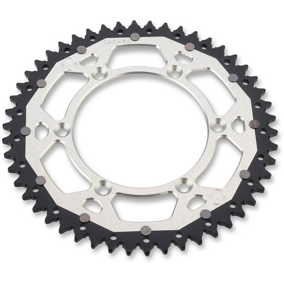 Moose Racing Dual Alloy Rear Sprocket Silver 49 Tooth (1210-251-49-11X)