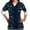 Blue#72, variant on Happy New Year! Womens Nursing Scrub Tops Working Uniform Short Sleeve V Neck Claus Snowman Tree Holiday Christmas PrintWorkwear Blouse Scrubs Tops with Pockets-Wine - Fall/Winter Clearance