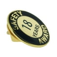 thumbnail image 3 of PinMart's Gold and Navy 18 Year Safety Award Enamel Lapel Pin, 3 of 3