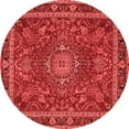 thumbnail image 1 of Ahgly Company Indoor Round Medallion Red Traditional Area Rugs, 8' Round, 1 of 4