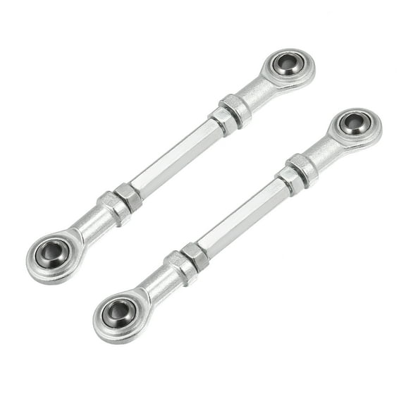 2pcs M8 100mm Adjustable Steering Tie Rod Ball Joint for 49cc Electric ATV Go Kart Steering Column Steering Suspension