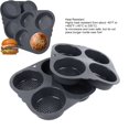 thumbnail image 3 of Hamburger Bun Pan, 4 Inch Burger Bun  Soft Easy To Clean Easy Release Multipurpose 4 Cup  For Homemade Buns, 3 of 8