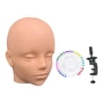 thumbnail image 3 of Bunblic Female Bald Mannequin Head Sturdy Realistic Versatile Professional Multipurpose Wig Styling Versatile Manikin Heads Accessory Skin, 3 of 8