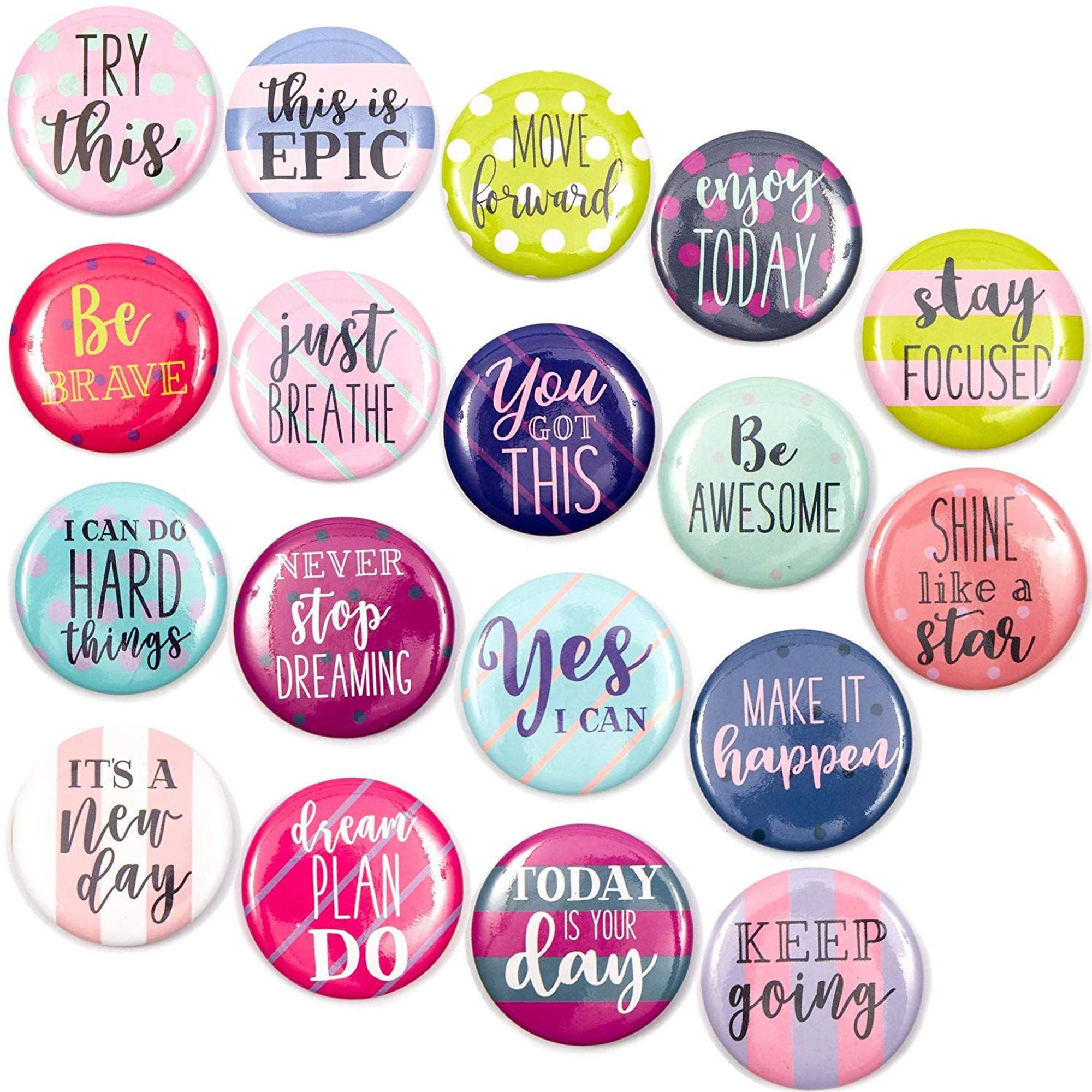 18 Pack Inspirational Quote Decorative Magnets for Fridge Refrigerator ...