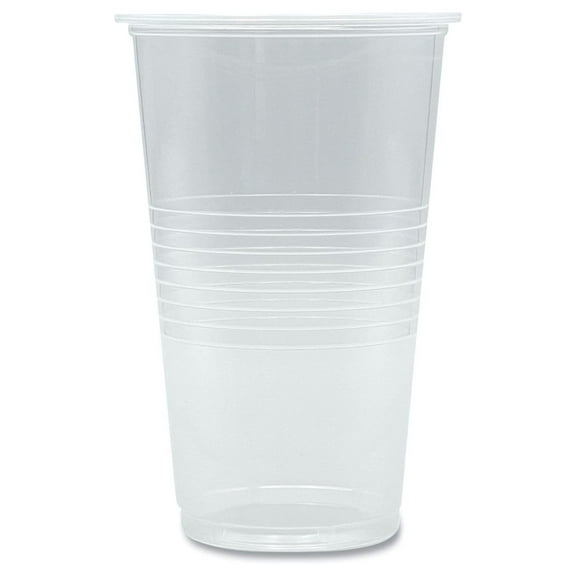 Translucent Plastic Cold Cups, 20 oz, Clear, 1,000/Carton