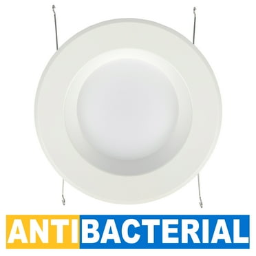 Candex 4-inch Trim Antibacterial LED Retrofit Recessed Downlight, 9 W, Recessed Lights