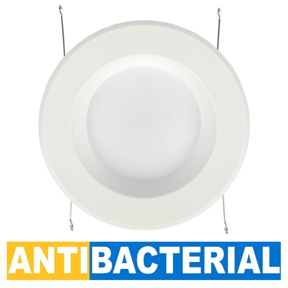 Candex 4-inch Trim Antibacterial LED Retrofit Recessed Downlight, 9 W, Recessed Lights
