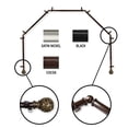 thumbnail image 2 of InStyleDesign  Stella 5-Sided Bay Window Curtain Rod, 2 of 3