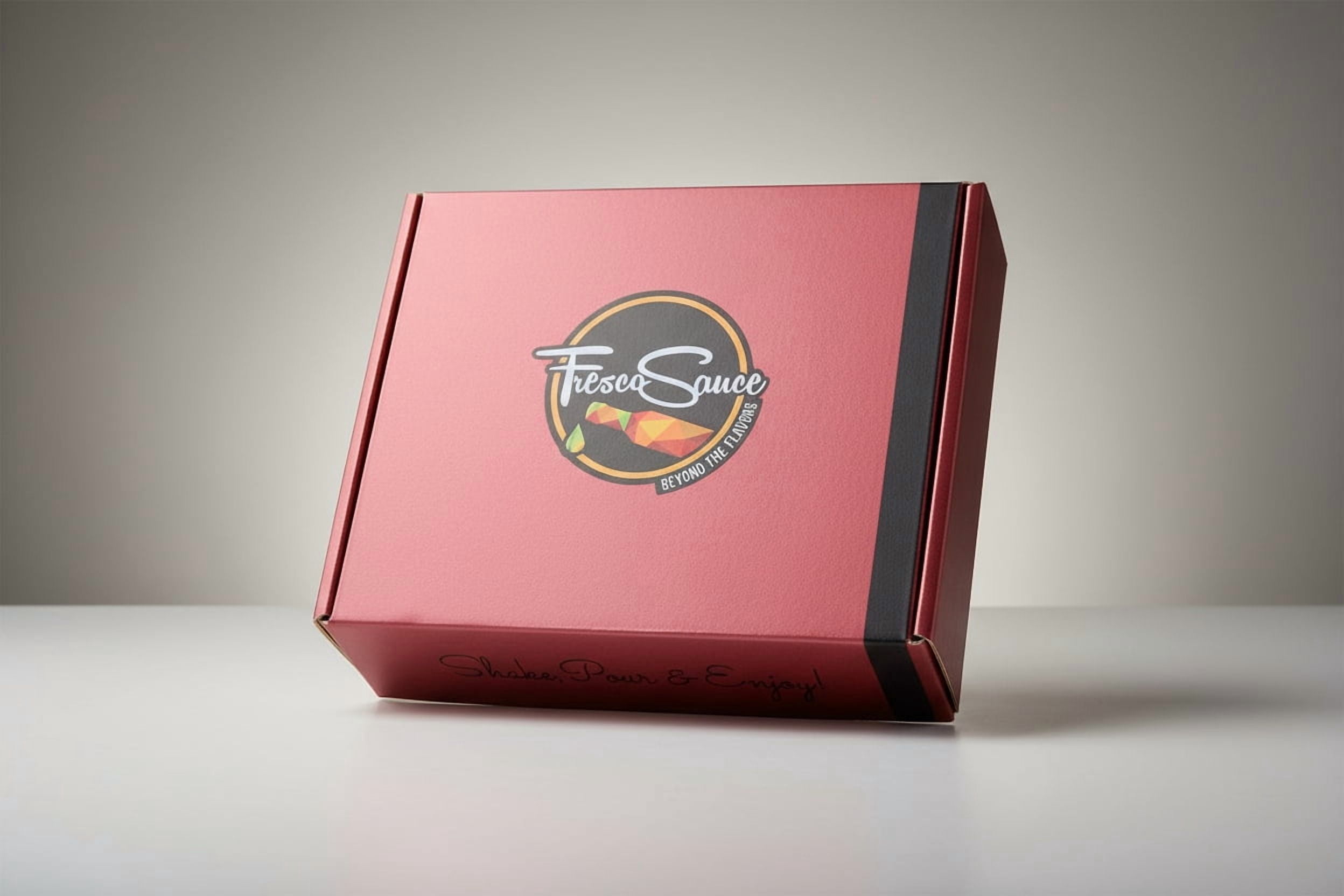 Sauce Lover Hot Sauce Gift Box 4 Pack by Fresco Sauce - Gluten Free - All Natural - Vegan