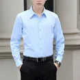 thumbnail image 2 of Camisa de vestir para hombre, camisa formal roja de oficina, camisas de negocios para hombres, estilo coreano con cuello estético, nueva oferta, ropa popular, redes sociales, 2 of 5