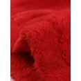 thumbnail image 5 of DARING DIVA Women's Faux Fur Zip Up Casual Fuzzy Hooded Crop Jacket XL Red, 5 of 6