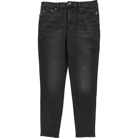 Ralph Lauren Womens Denim Skinny Fit Jeans, Black, 16