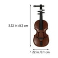 thumbnail image 2 of MasteelfCA 8Pcs Delicate Violin Craft Desktop Musical Instrument Model Decorative Violin Model for Mini House, 2 of 8