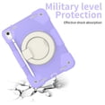 thumbnail image 3 of Allytech iPad 10th Generation Case 10.9" 2022, Rugged Protective Shockproof with Shoulder Strap Rotating Stand Three Layes Case Cover for Apple iPad 10th Gen 10.9" - Purple, 3 of 9