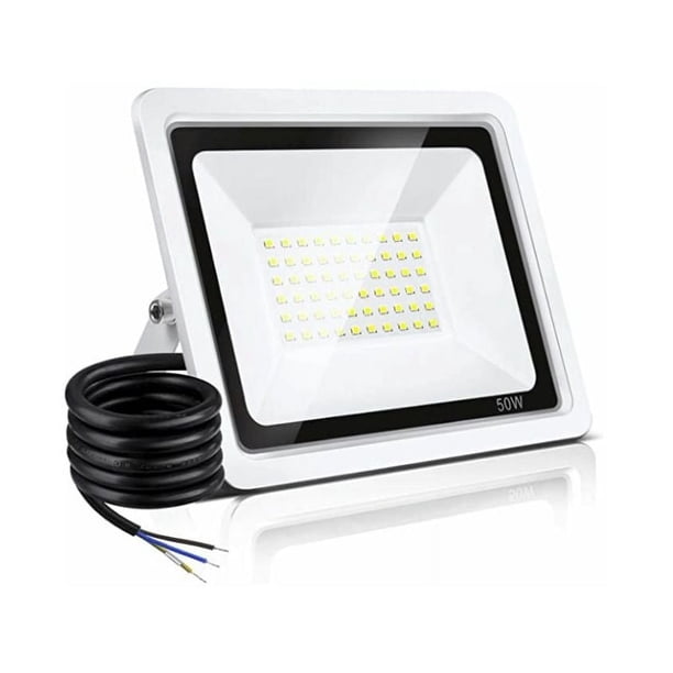 Solución de iluminación exterior, reflector LED superbrillante con soporte ajustable para una instalación versátil y una vida útil prolongada, carcasa de aluminio fundido a presión que garantiza