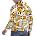 thumbnail image 6 of Goofa Giraffes Head for Men's Hooded Sweatshirt - Lightweight Pullover Hoodie with Kangaroo Pocket, Perfect for Everyday Wear-Medium, 6 of 7