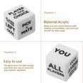 thumbnail image 2 of Miangastore 2 Pcs Jeux de Boisson dés Cube Boisson dés Boisson Accessoires de Jeu pour Bar Pubs, 2 of 8