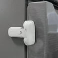 thumbnail image 2 of Fridge Lock Foryouth Refrigerator Lockyouth Proof Freezer to Keep Door Closed One Handed Operation Strong Adhesive Tapes Included White Door Stopdoor Wedge Rubber Door Stop Floor Door Stopper Heavy D, 2 of 8