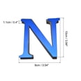 thumbnail image 2 of Unique Bargains 3D Acrylic Alphabet Mirror Wall Stickers Letter N Self-Adhesive Home Decor Letter Sign Art Sticker Decal Blue, 2 of 7