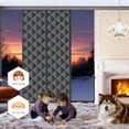 thumbnail image 6 of HioHa Insulated Thermal Door Curtain 32x80 Inch, Magnetic Draft Blocker for Sliding Glass & Patio Doors, Black, 6 of 9