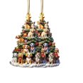 thumbnail image 1 of Colgante de árbol de Navidad para coche | Adorno navideño de acrílico para el hogar, coronas y decoración del coche | Regalo para familiares y amigos, 1 of 7