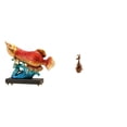 thumbnail image 1 of Estatua de arowana, figura decorativa de resina y madera, escultura animal, adorno artesanal, pieza de arte independiente, ideal para oficina, sal, 1 of 8