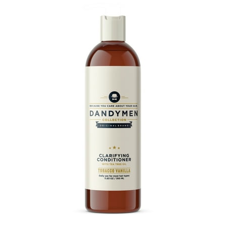 Dandymen Collection Men’s Clarifying Conditioner with Tea Tree, Tobacco Vanilla, 11.83 oz