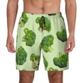 thumbnail image 3 of Uemuo Broccoli 3 Pattern Mens Swim Trunks Quick Dry Board Shorts with Mesh Lining, Stretch Beach Shorts Quick Dry No-Chafing Board Shorts-XX-Large, 3 of 9